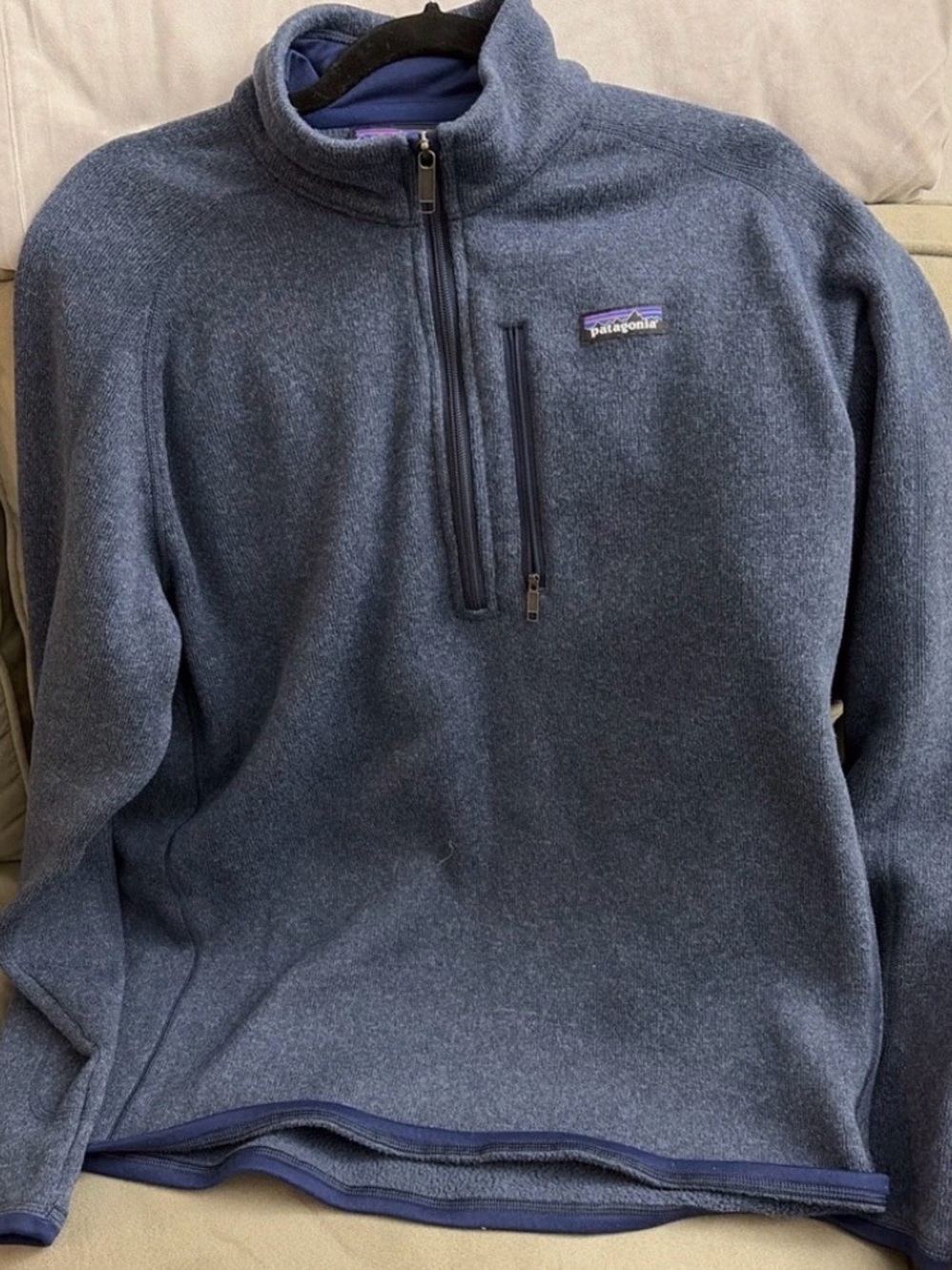 Patagonia Dark Navy Quarter-Zip Fleece Pullover